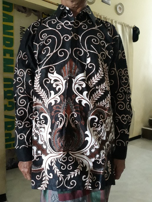 Batik Pria Kasual Lengan Panjang M L Xl Xxl Batik Sadewi