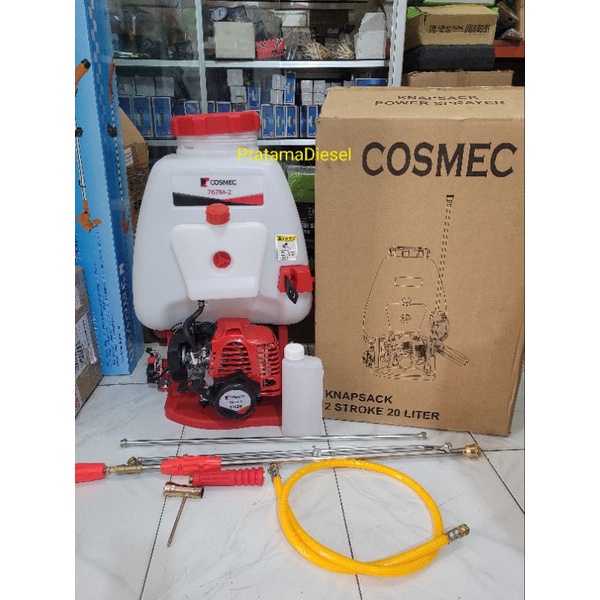 Mesin semprot hama knapsack power sprayer cosmec 20liter 2 tak