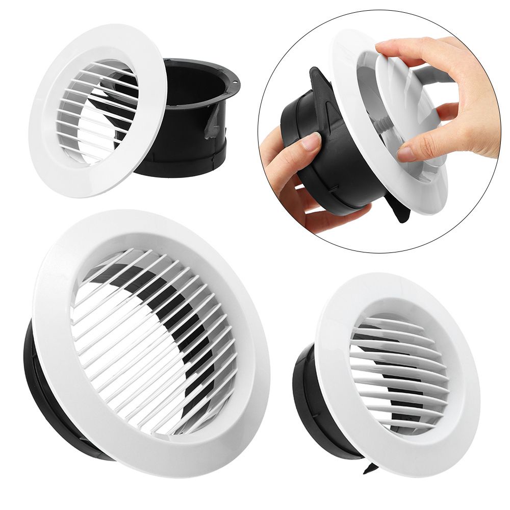 ROW Durable Air Vent Round Vents Cover Ducting Ventilation Grilles Various Shapes Air Circulation Air Conditioning Supplies Anti-bird And Rat Extract Valve Grille