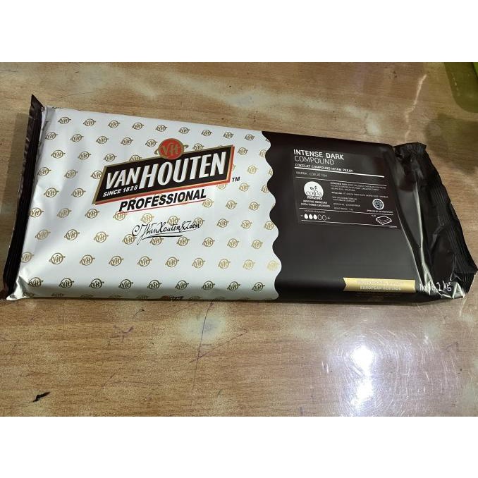

Van Houten Dark Compound chocolate 1 kg blok / dcc intense dark coklat TERLARIS TERPERCAYA ORIGINAL