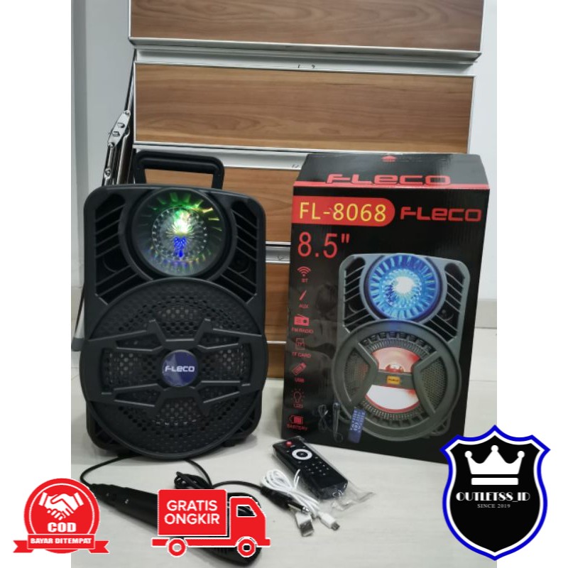 Speaker Bluetooth Karaoke Fleco Speaker Meeting  F 804N 8 5 Inch GMC 897C FLECO FL 8068 Speker 8098