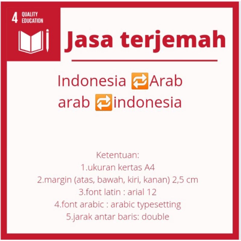 jasa terjemah/translate/ketik arab Indonesia/Indonesia arab