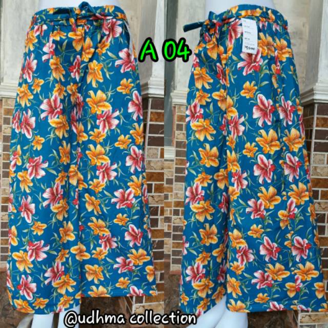 KULOT KATUN STRETCH MOTIF / celana kulot katun motif best seller