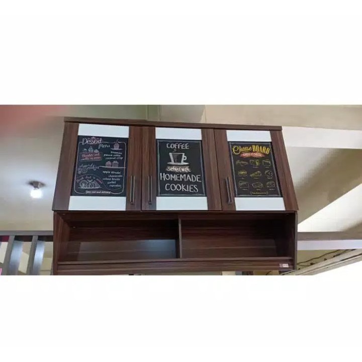 KITCHEN SET / KITCHEN SET ATAS KOFI 2 PINTU & 3 PINTU RETRO CAFE