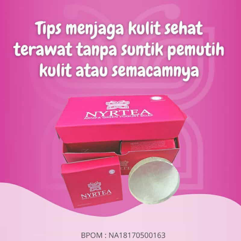 (Cod)SabunNyrteaOriginal 100% 1Box Sabun Pemutih BadanDanWajah + HU+ID member