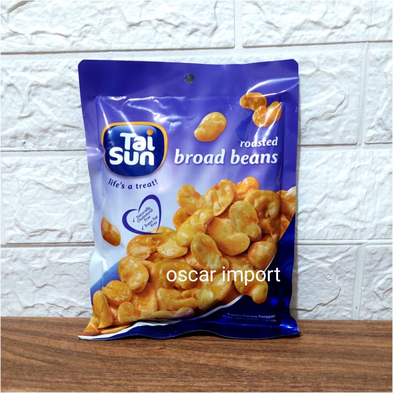 

TAI SUN ROASTED BROAD BEANS 150G CHOLESTEROL FREE, FAT FREE TAISUN