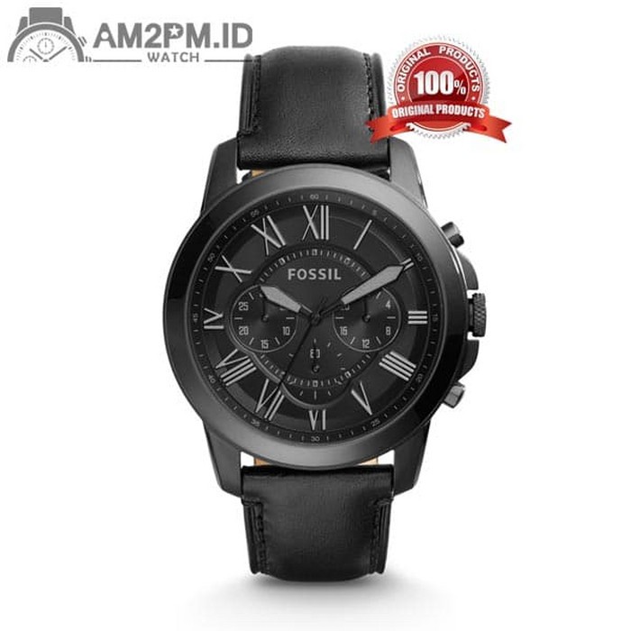 Suplier Jam Tangan Fossil Grant Chronograph Black FS5132 Original