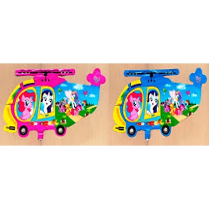 1pack / 50biji Heli Kuda Poni (BALON GAS/FOIL/TERBANG/KARAKTER )