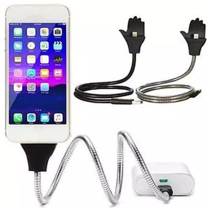 Cable Data /Coil Brace/Metal Cable/Kabel USB Chrome Flexibel 2.0