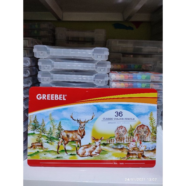 

Greebel Pensil Warna Classic Tin Case 36 Warna
