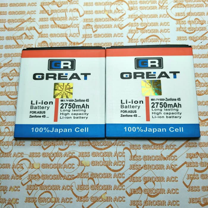 Baterai Battery GREAT Double Power ASUS Zenfone 4S A450CG C11P1403 C11P144