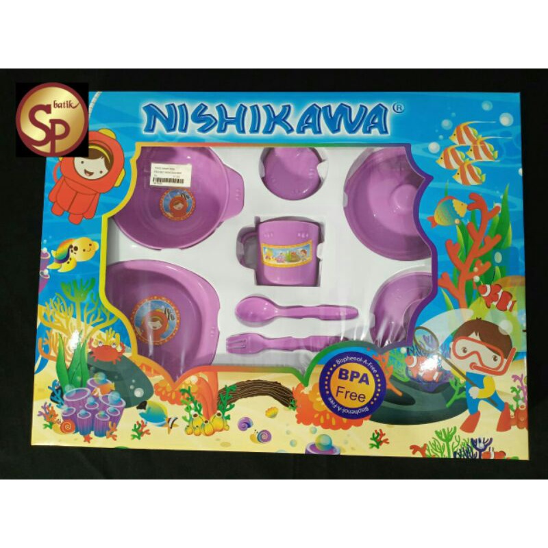 FEEDING SET NISHIKAWA TEMPAT MAKAN BAYI BESAR KOMPLIT