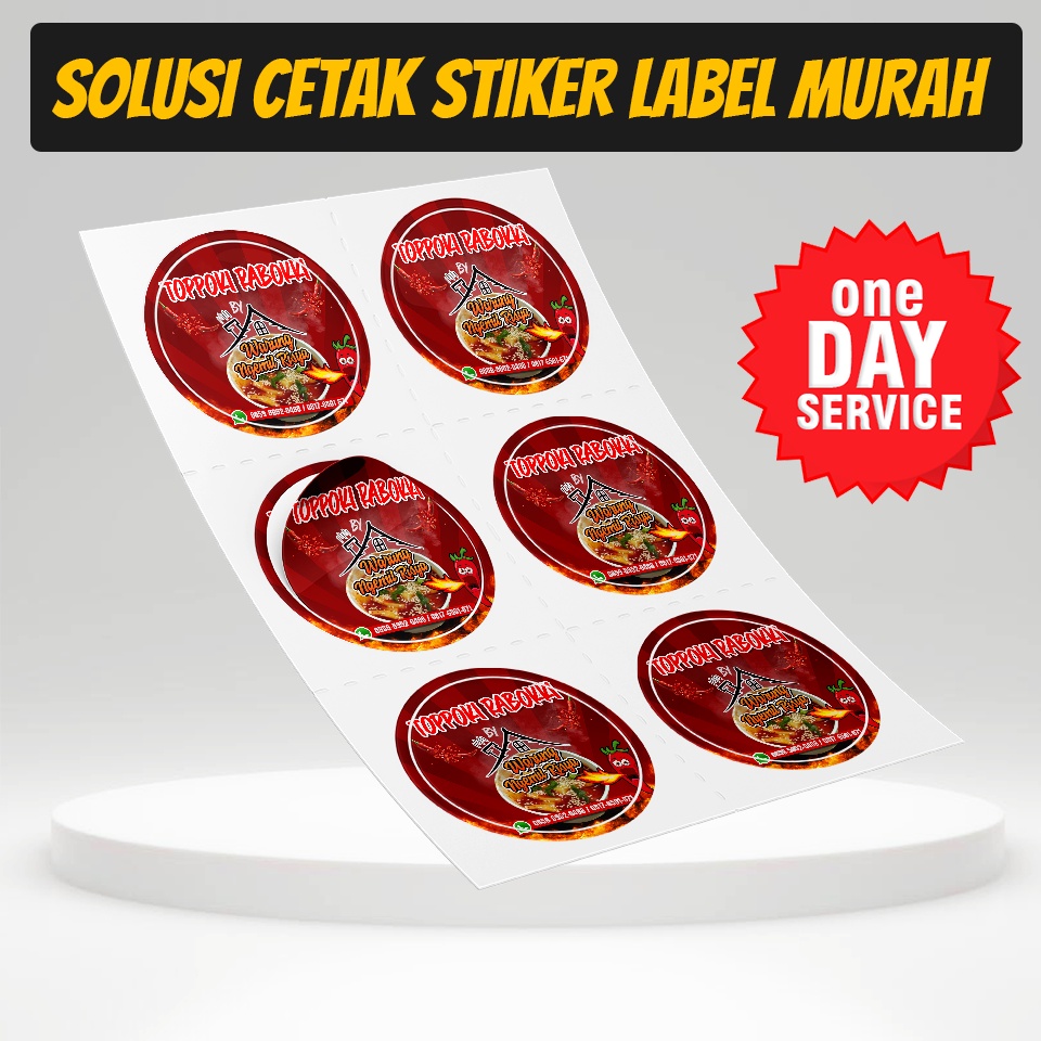 Sticker Custom, Stiker Custom, Stiker Label, Stiker Botol Minuman Label, Vinyl, Makanan, Botol, Bumbu Dapur, Nama, Segel Botol