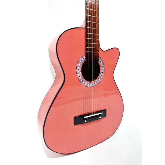 Gitar Akustik Yamaha Tipe F310 P Warna Pink Model Coak Senar String Murah Jakarta buat Pemula atau Belajar Kado