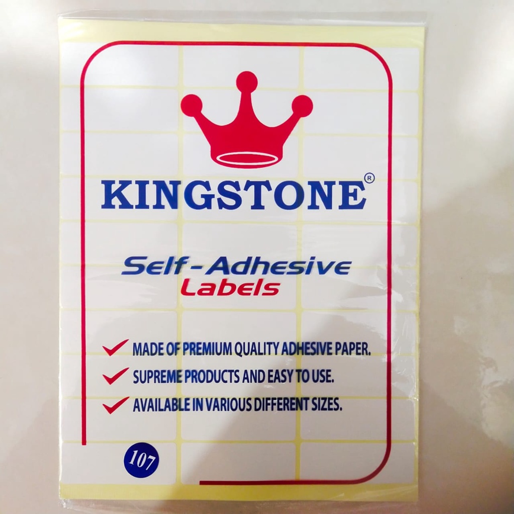 Label Harga KINGSTONE NO. 107