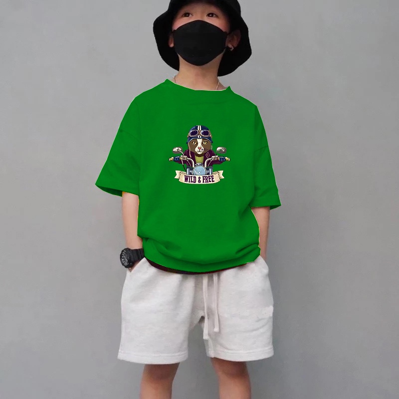 Kaosn Anak Wild And Free T-shirt anak size M-XL