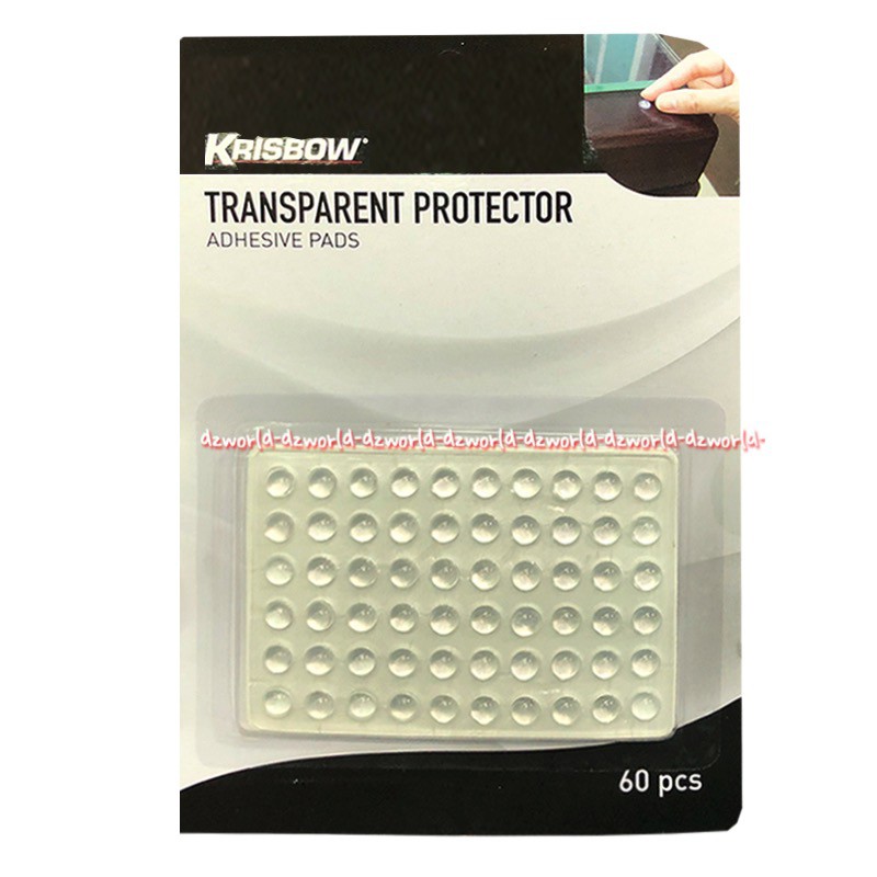 Krisbow Transparent Protector Adhesive Pads Alat Gelas Bening 6mm