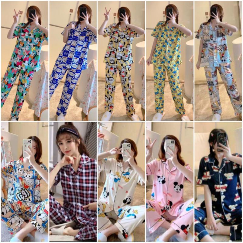 Piyama wanita import pp dan cp/fashion wanita/baju tidur murah C10-4