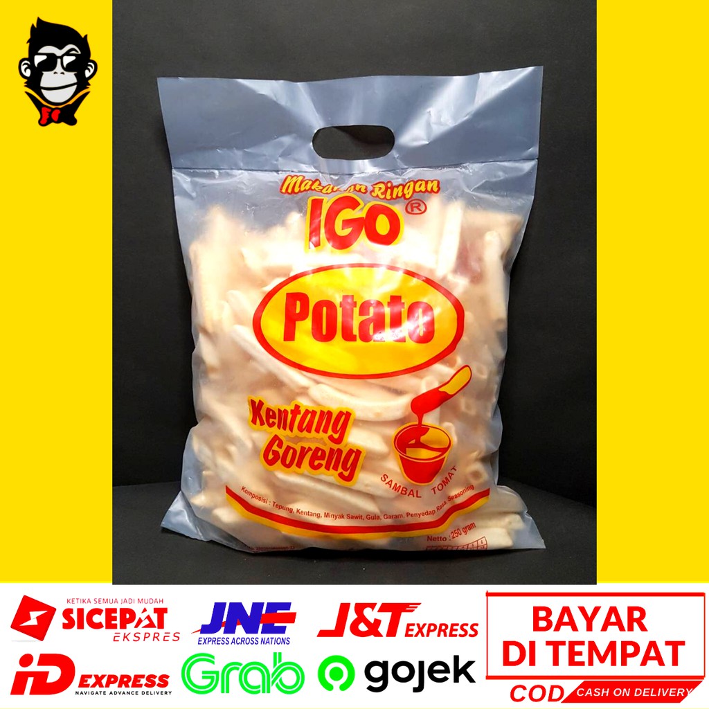 

KERIPIK KENTANG GORENG 250 g Makanan Ringan Jajanan Camilan Jajan Keripik Kentang Goreng 250 g Asin