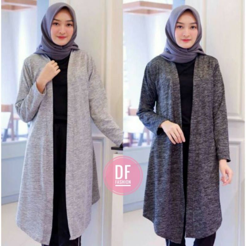 Long Cardigan Panjang/Outer Wanita Muslim