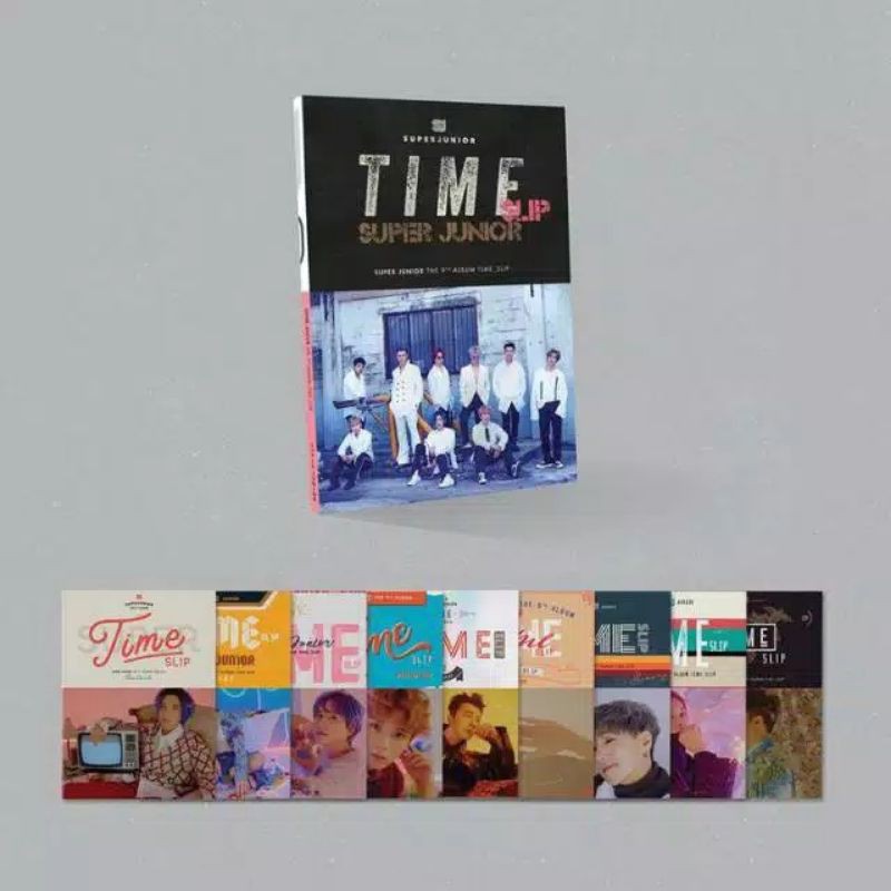 READY STOCK SUPER JUNIOR 9TH TIME SLIP FULLSET NO POSTER UN/SEALED SIWON RYEOWOOK EUNHYUK SHINDONG