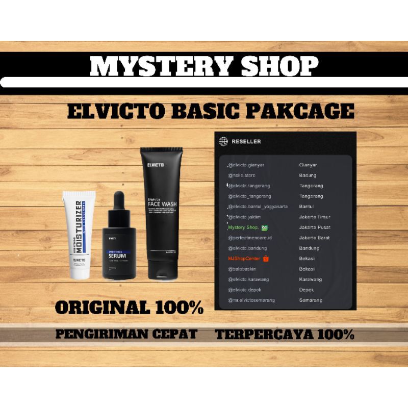 Elvicto Basic Package (Elvicto Serum + Moisturizer + facial wash)