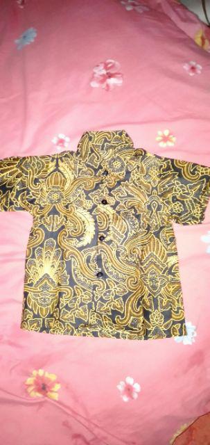 Kemeja Hem Batik Anak Size 0 (0,5 Bulan - 1.5th)