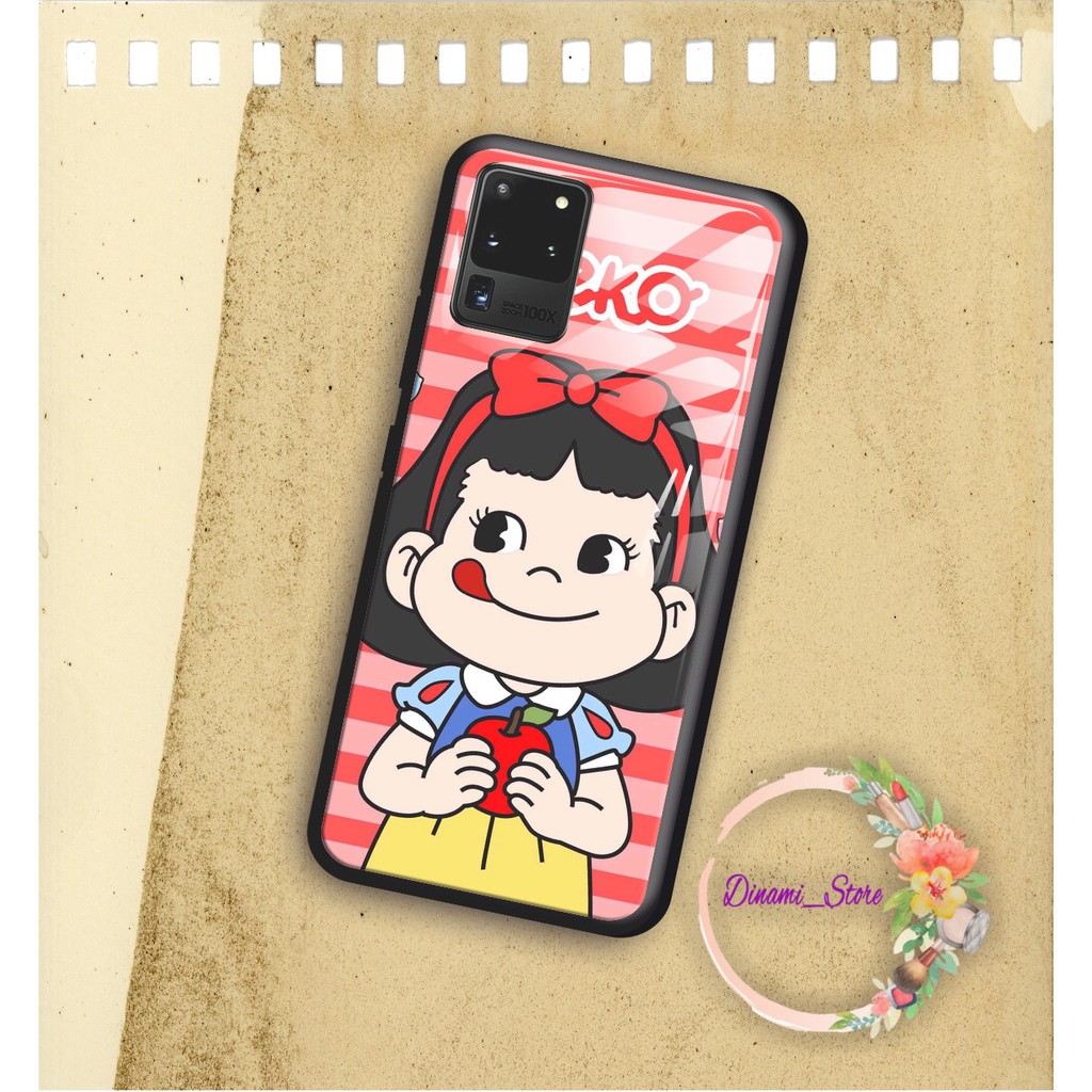 back case glass MILKY PEKO Samsung J2prime G530prime A01 CORE A20 A30 A20s A50 A50s A21s A01 DST1134