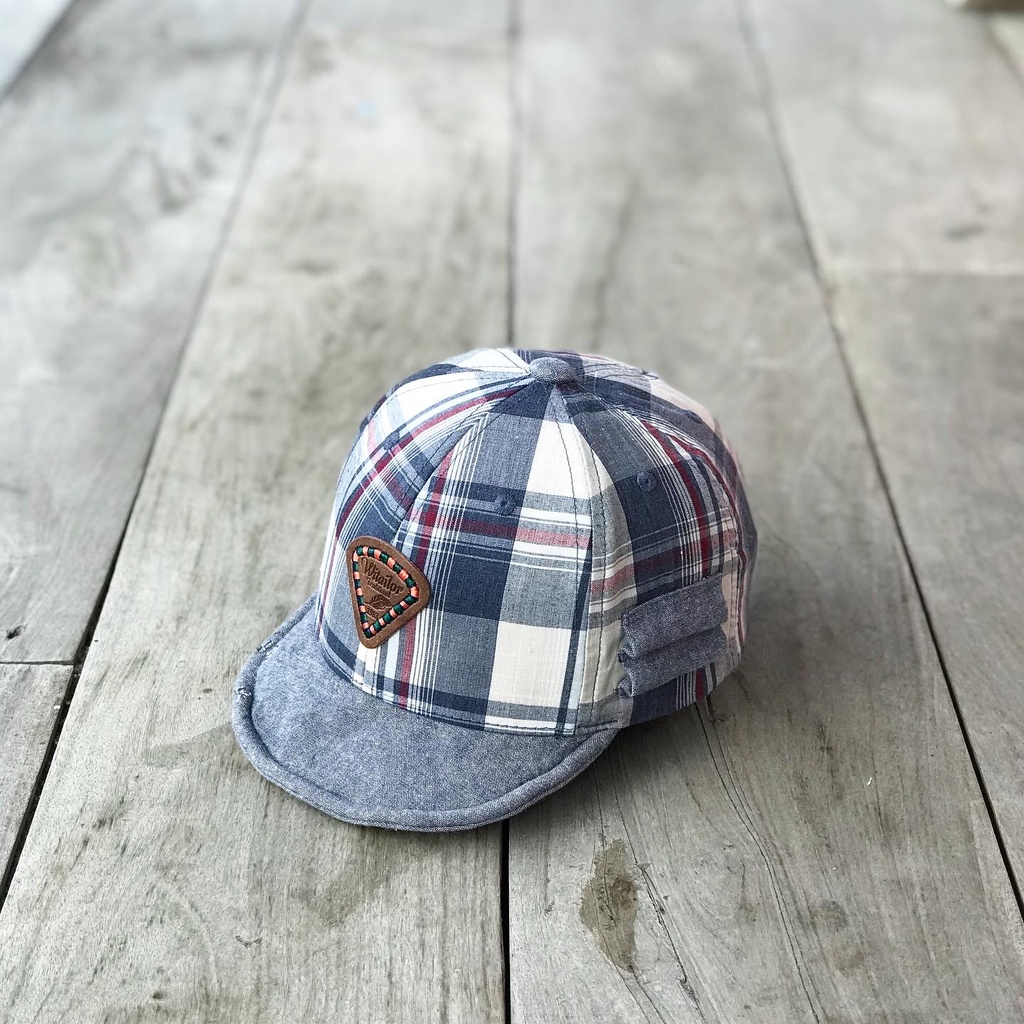 WITAILOR TRADITIONAL PLAID VINTAGE SHORT CAPS TOPI ANAK