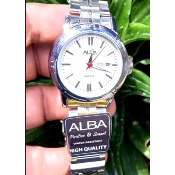 Jam Tangan Pria  | Jam Alba Kaca Cembung Bulan Sabit