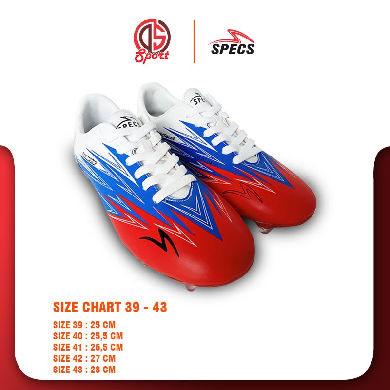 Sepatu Bola Specs Lightspeed 3 FG Sepatu Sepakbola Accelerator Ls 3 White Blue Red-1