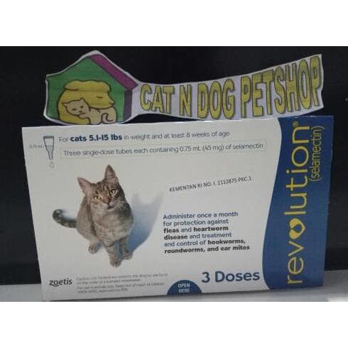 Harga Promo Revolution Cat / Kucing/ Obat Tetes Kutu Kucing Dewasa