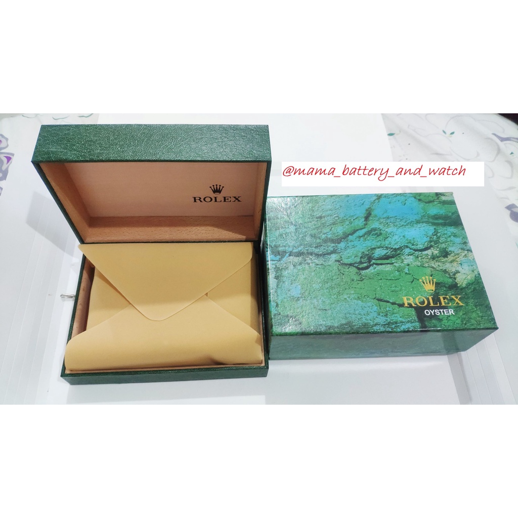 Mamabattery - Box Rolex Hijau Premium / Kotak Jam Tangan