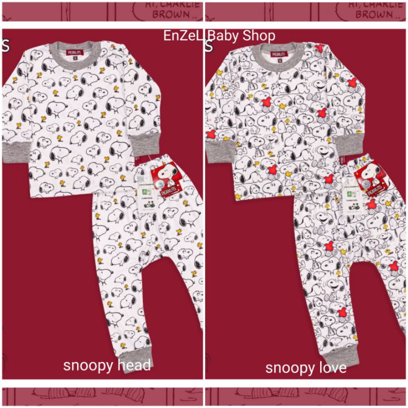 CHIYO Bamboo Print Setelan Baju Panjang & Celana Panjang Bayi Size S M L / Motif Justice League / SN