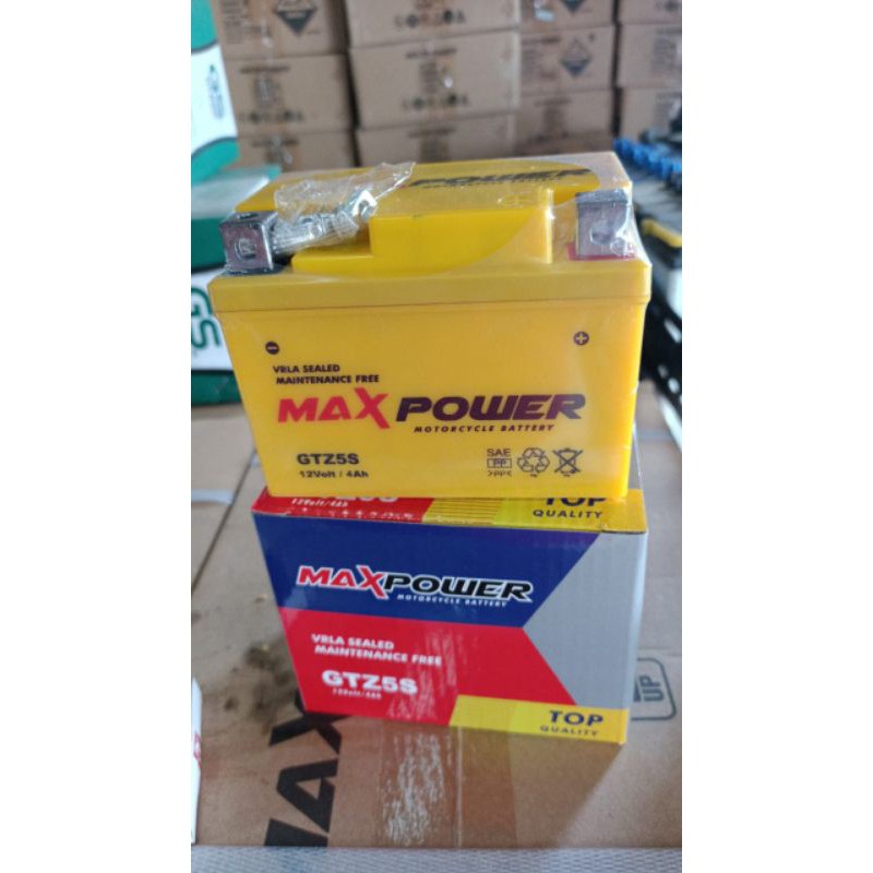 [PROMO TERBATAS] AKI MOTOR MAX POWER/utk motor yamaha,honda suzuki/aksesoris motor/aki motor