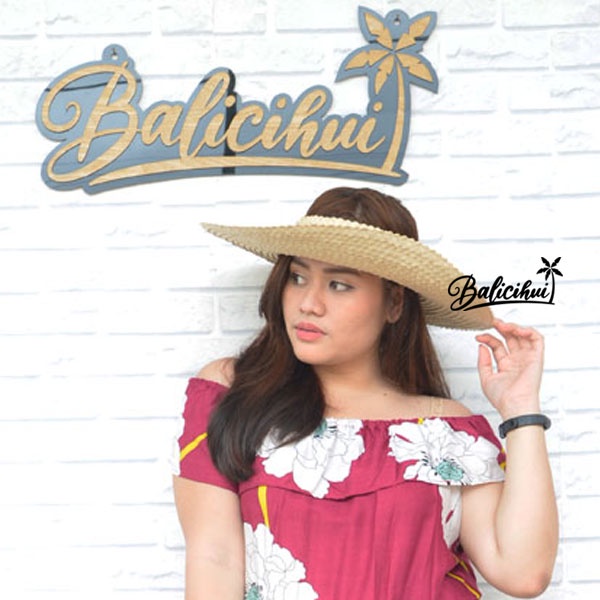 Balicihui Topi  Anyaman Topi Natural Topi Wanita Topi Bali