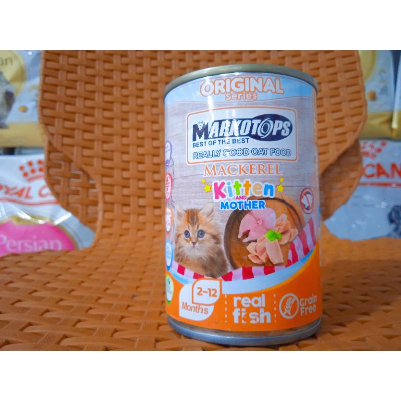 markotops makanan kucing 400gr mother and kitten mackarel