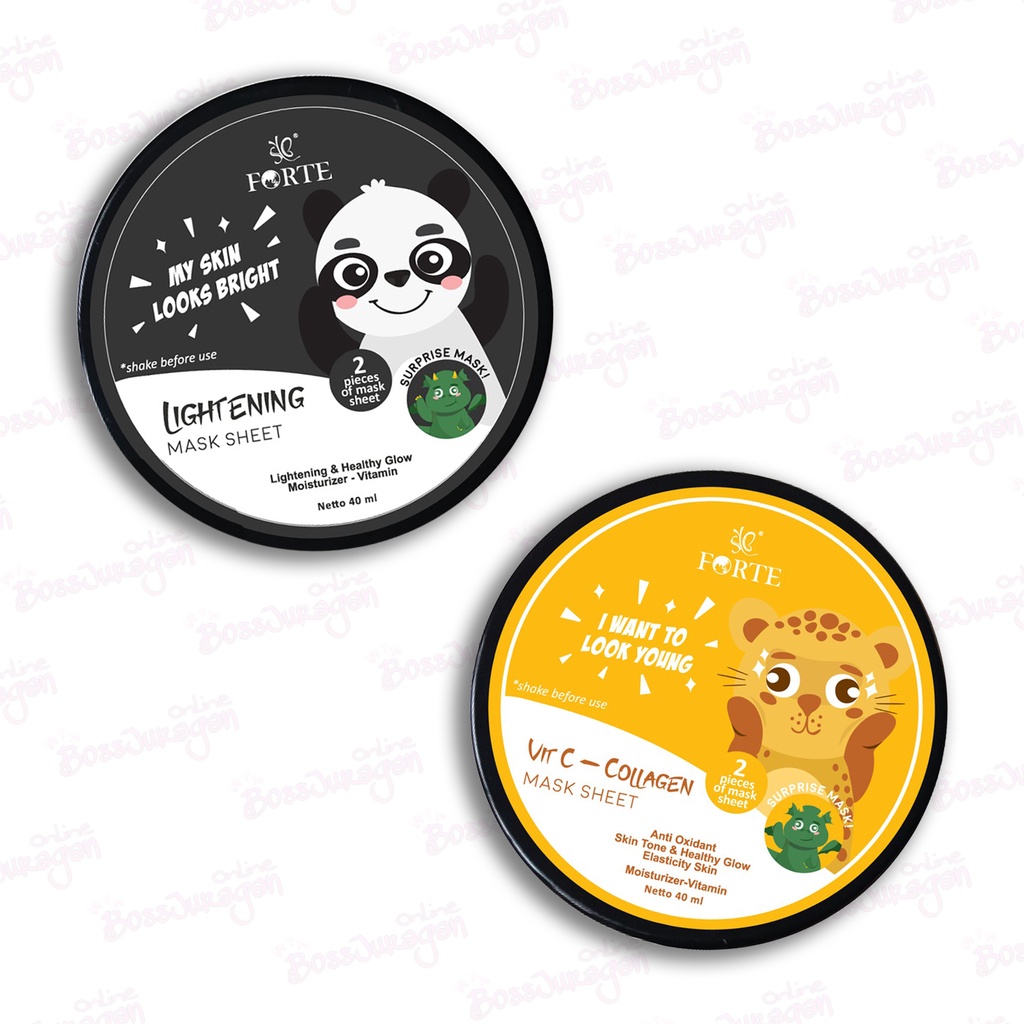 (BOSS) MASKER ANIMAL SYB  LIGHTENING MASK &amp; VIT C COLLAGEN MASK