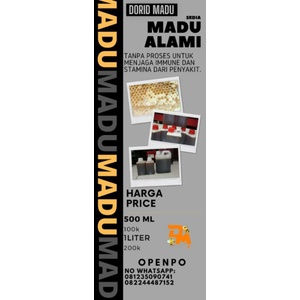 

Madu asli tanpa proses|100% asli dan halal