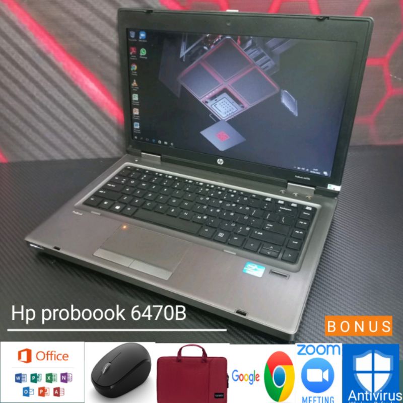 Laptop Hp 6470b Core i5 Gen 3 Ram 8GB 256GB SSD/500GB HDD  Win 10 - Intel HD 4000