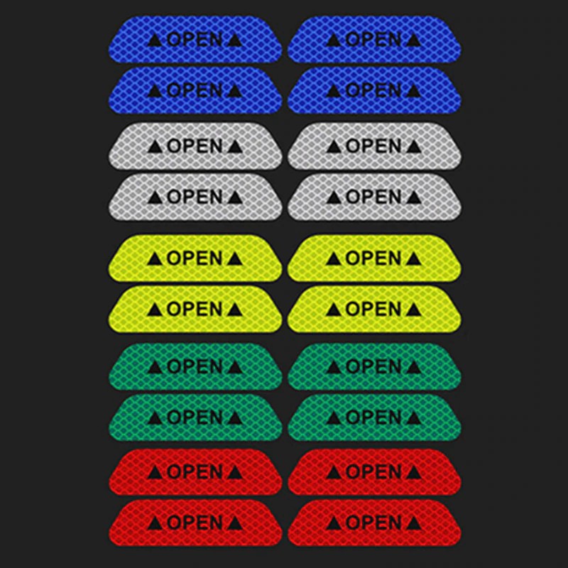 CAR SAFETY DOOR REFLECTOR WATERPROF OPEN / STIKER MOBIL REFLEKTOR OPEN TAHAN AIR
