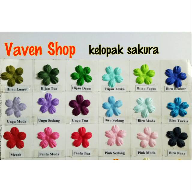 Aplikasi Kelopak Sakura Besar 5 cm