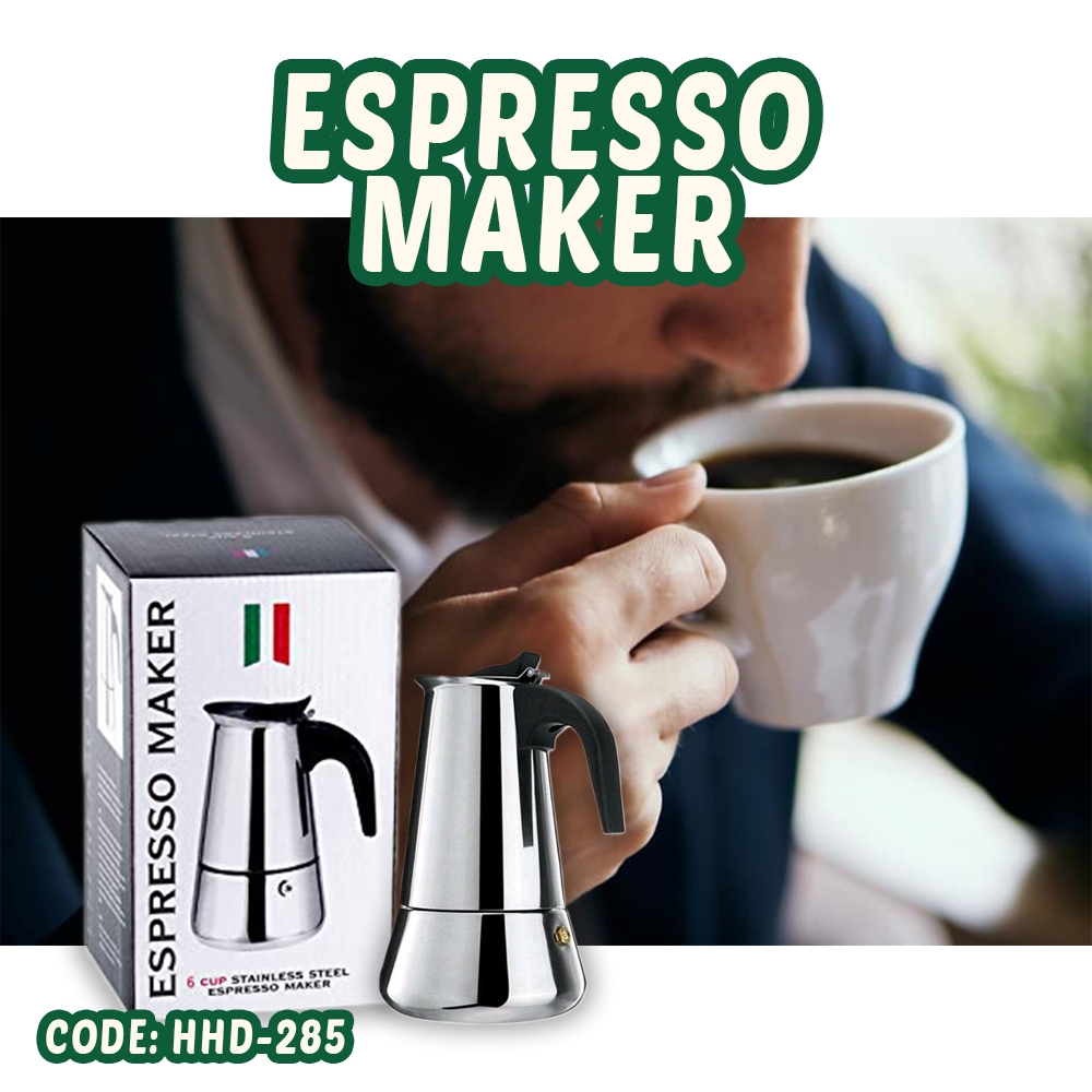 Mesin Pembuat Kopi Stainless Espresso Coffee Maker