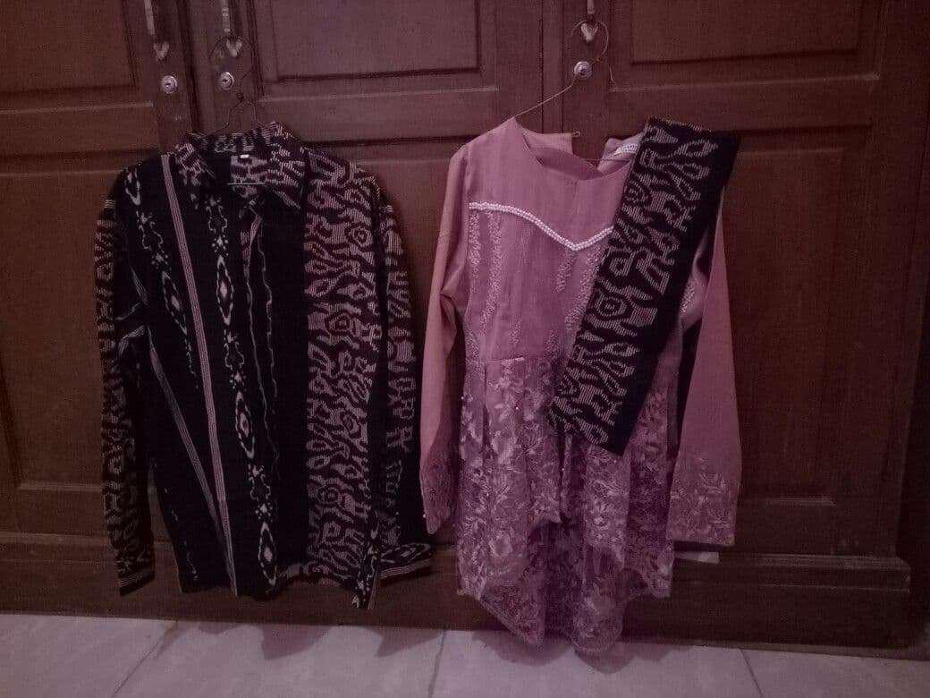 Batik Couple Kebaya Tunangan Saritiw Wisuda Lamaran Nikahan Kondangan Wanita Modern