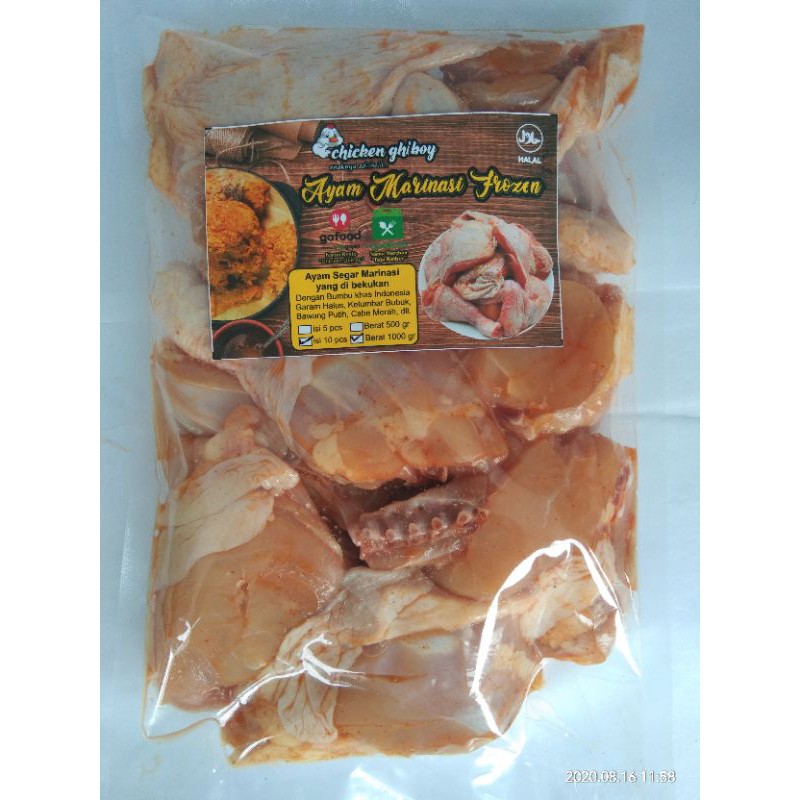 

Ayam Marinasi Cutting 1 ekor 10pcs