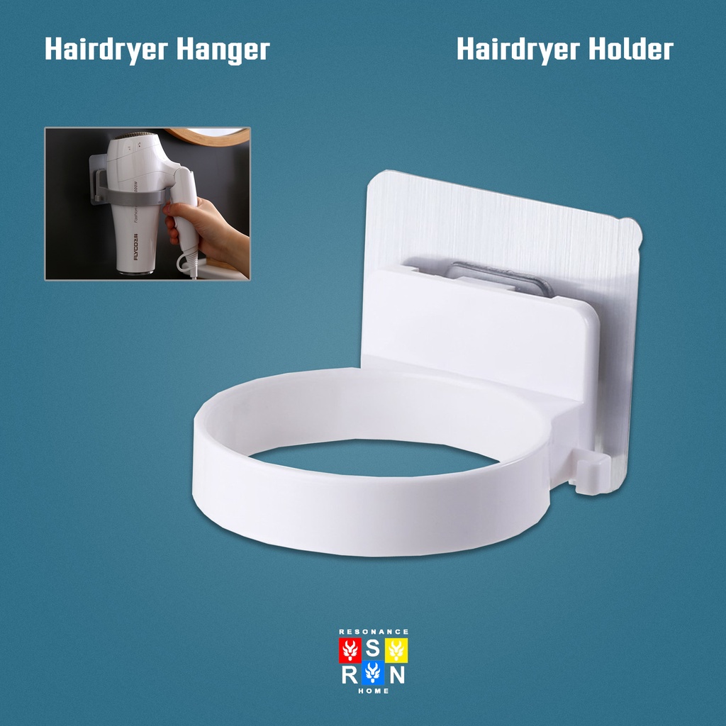 Gantungan Hairdryer Rak Holder Pengering Rambut Resonance Home