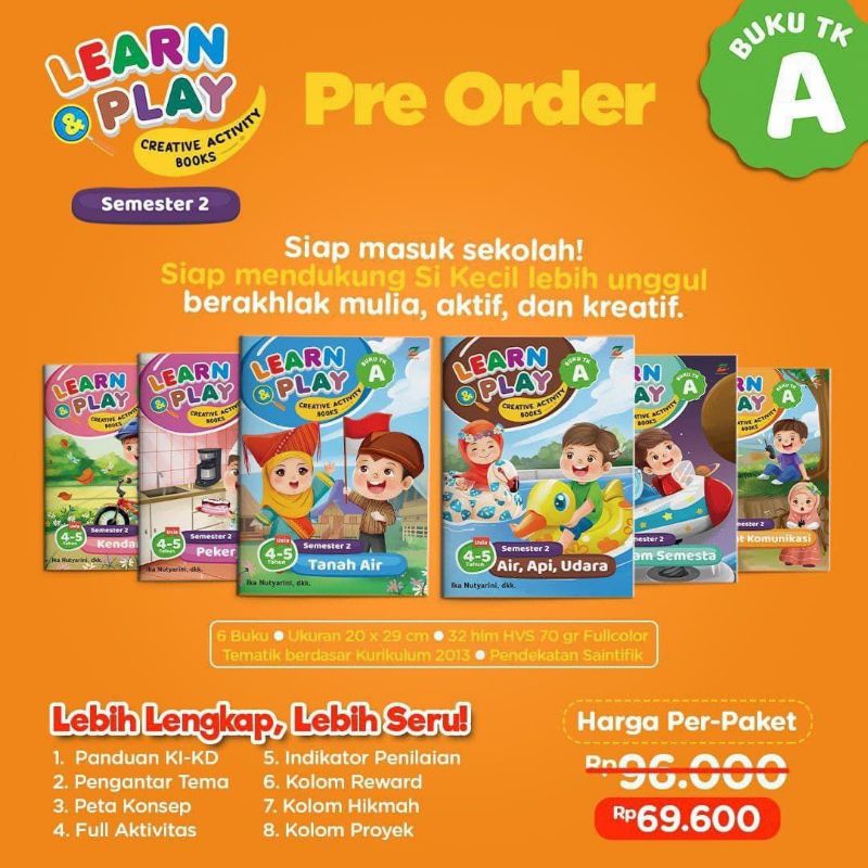 buku latihan TK. A semester 2