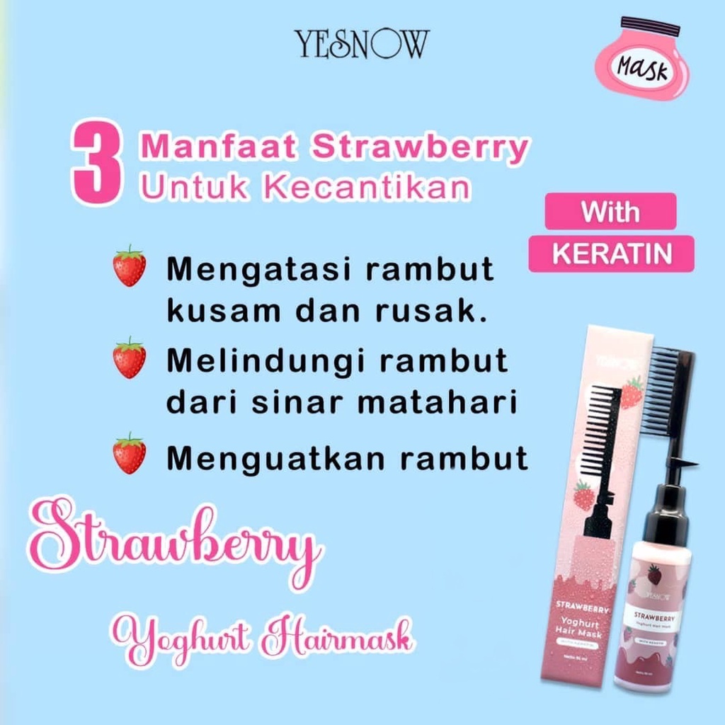 Yesnow Yogurt Hair Mask | Masker Rambut Sisir - 95 ml