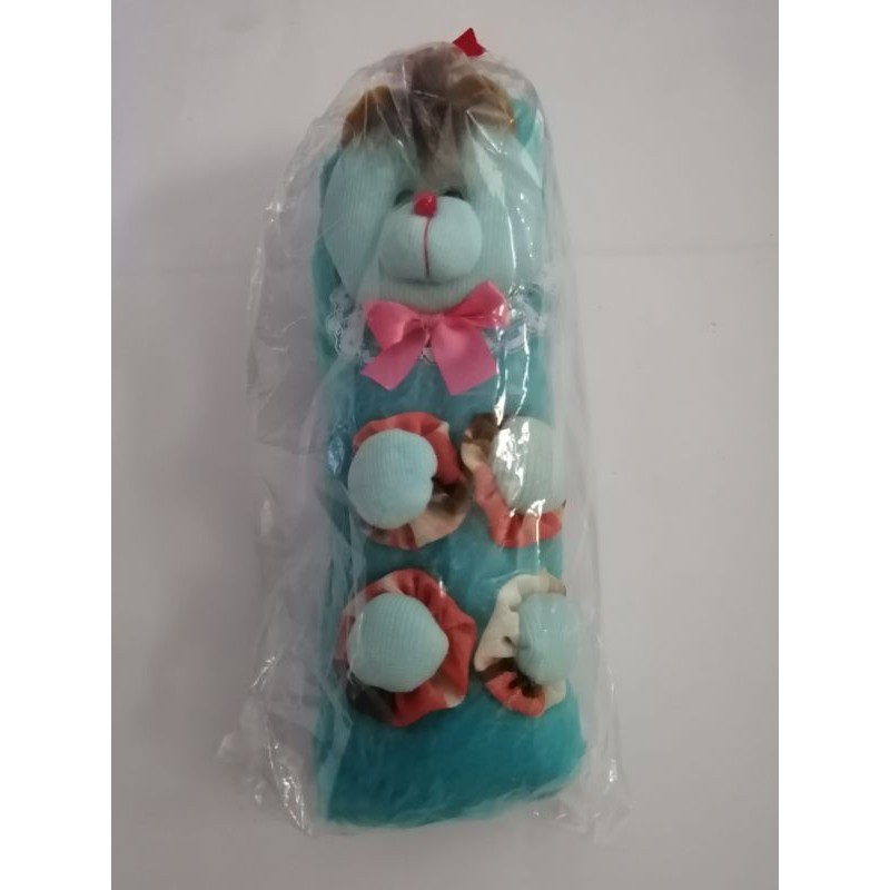 

tempat pensil boneka lucu kain warna biru muda