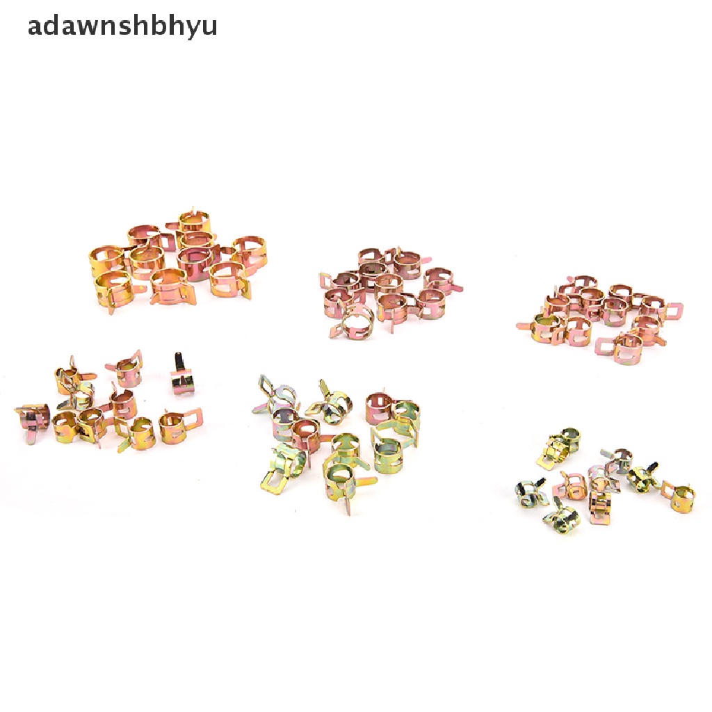 Adawnshbhyu 10pcs/Set Klip Pipa Pegas Minyak Air Tabung Klem Spring Band Type Fastener